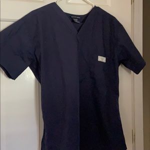 Blue sky scrubs. Large top and XL bottom